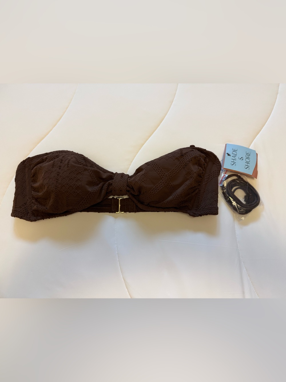 Shade & Shore Men's Dark Brown Patterned Swim Belt with Adjustable Band
